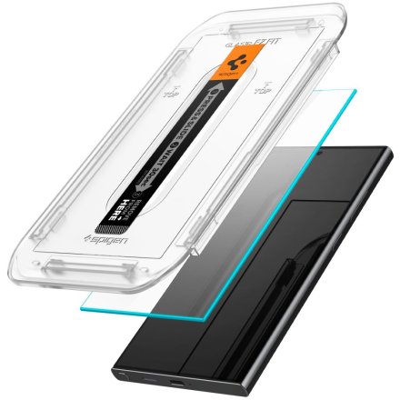 SZKŁO HARTOWANE SPIGEN GLAS.TR ”EZ FIT” 2-PACK GALAXY S24 ULTRA CLEAR