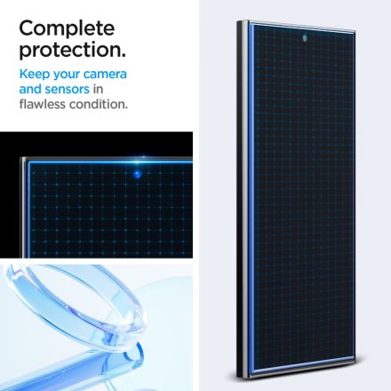 SZKŁO HARTOWANE SPIGEN GLAS.TR ”EZ FIT” 2-PACK GALAXY S24 ULTRA CLEAR