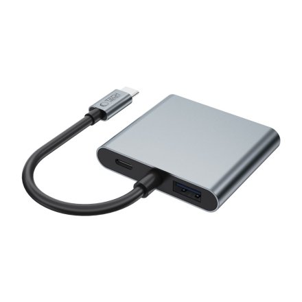 TECH-PROTECT HB08 HUB ADAPTER 4IN1 TYPE-C + USB2.0 + 2 x HDMI 4K 60HZ SPACE GREY