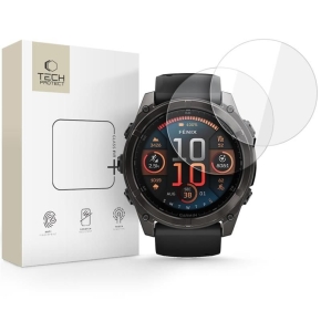 SZKŁO HARTOWANE TECH-PROTECT GLASS FIT+ 2-PACK GARMIN FENIX 8 / 8 PRO (51 MM) CLEAR