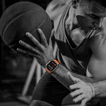 TECH-PROTECT NYLON SLIP APPLE WATCH 6 / 7 / 8 / 9 / 10 / SE / ULTRA 1 / 2 (44 / 45 / 46 / 49 MM) ORANGE
