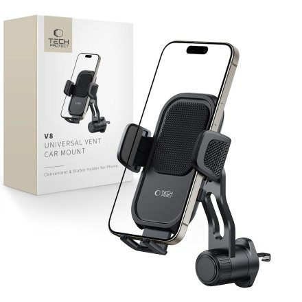 TECH-PROTECT V8 UNIVERSAL VENT CAR MOUNT BLACK