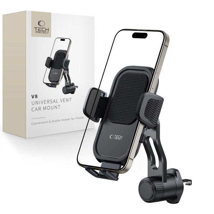 TECH-PROTECT V8 UNIVERSAL VENT CAR MOUNT BLACK