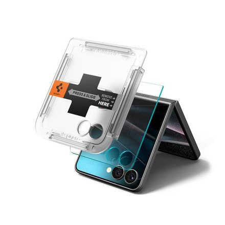 SZKŁO HARTOWANE SPIGEN GLAS.TR ”EZ FIT” HD GALAXY Z FLIP 7 CLEAR
