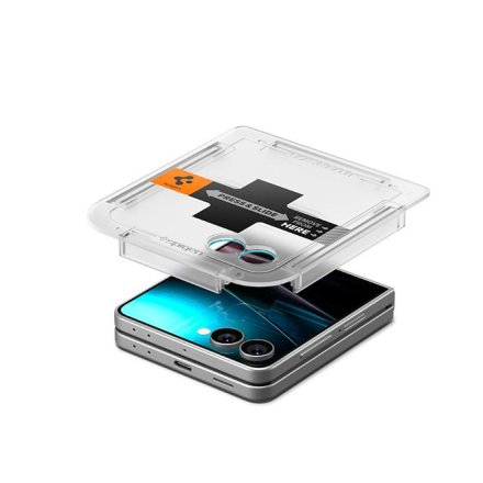SZKŁO HARTOWANE SPIGEN GLAS.TR ”EZ FIT” HD GALAXY Z FLIP 7 CLEAR