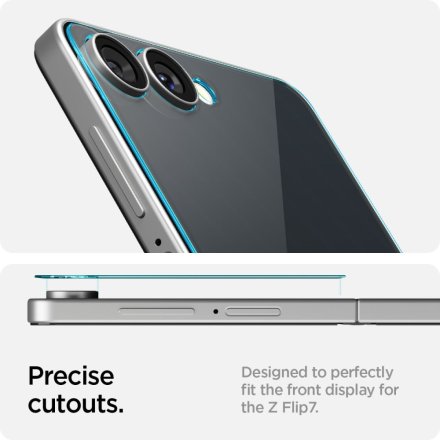 SZKŁO HARTOWANE SPIGEN GLAS.TR ”EZ FIT” HD GALAXY Z FLIP 7 CLEAR