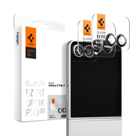 OSŁONA APARATU SPIGEN OPTIK PRO HD GLAS.TR ”EZ FIT” CAMERA PROTECTOR 2-PACK GALAXY Z FLIP 7 BLACK
