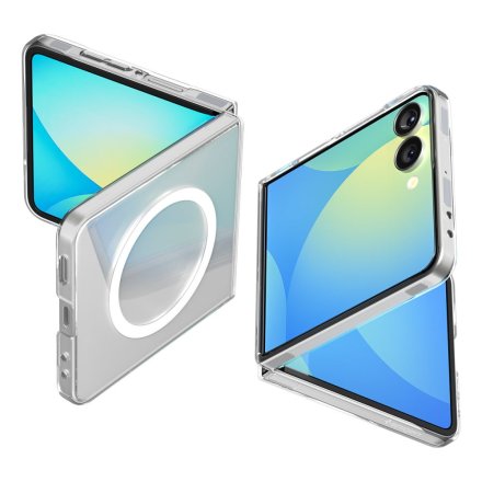 SPIGEN AIRSKIN MAG MAGSAFE GALAXY Z FLIP 7 CRYSTAL CLEAR/WHITE