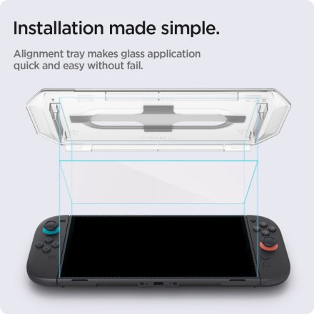 SZKŁO HARTOWANE SPIGEN GLAS.TR ”EZ FIT” 2-PACK NINTENDO SWITCH 2 CLEAR