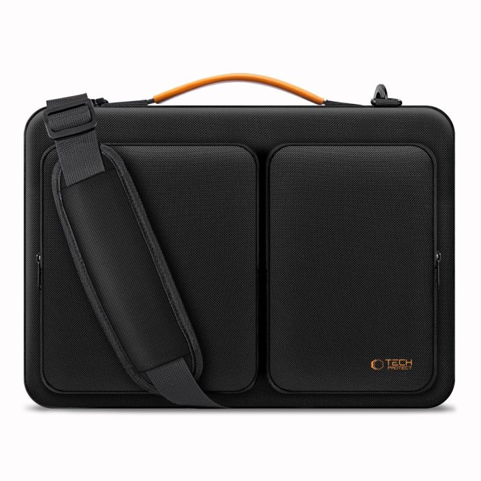 TECH-PROTECT DEFENDER BAG LAPTOP 13-14 BLACK/ORANGE