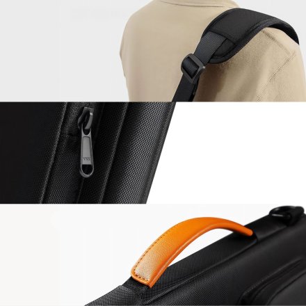 TECH-PROTECT DEFENDER BAG LAPTOP 13-14 BLACK/ORANGE