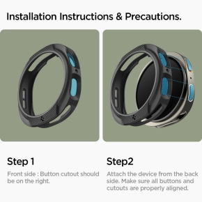 SPIGEN LIQUID AIR SAMSUNG GALAXY WATCH 8 (44 MM) MATTE BLACK