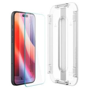SZKŁO HARTOWANE SPIGEN GLAS.TR ”EZ FIT” IPHONE 15 / 16 CLEAR