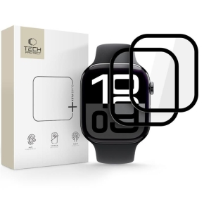 SZKŁO HYBRYDOWE TECH-PROTECT GLASS FLEX+ 2-PACK APPLE WATCH 10 / 11 (46 MM) BLACK