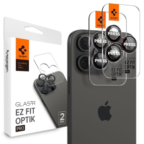 OSŁONA APARATU SPIGEN OPTIK PRO L-SERIES GLAS.TR ”EZ FIT” CAMERA PROTECTOR 2-PACK IPHONE 14 PRO / MAX / 15 PRO / MAX / 16 PRO / 