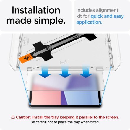 SZKŁO HARTOWANE SPIGEN GLAS.TR ”EZ FIT” IPAD AIR 11” 6 / 7 / 2024-2025 CLEAR