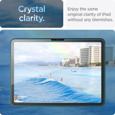 SZKŁO HARTOWANE SPIGEN GLAS.TR ”EZ FIT” IPAD AIR 11” 6 / 7 / 2024-2025 CLEAR