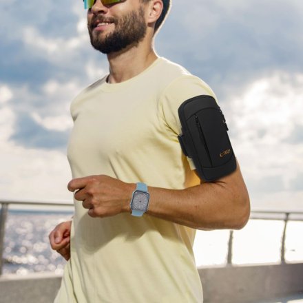 TECH-PROTECT M6 UNIVERSAL SPORT ARMBAND BLACK/ORANGE
