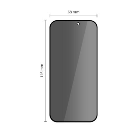 SZKŁO PRYWATYZUJĄCE TECH-PROTECT QUICK SET SPY+ 2-PACK IPHONE 16 PRO PRIVACY
