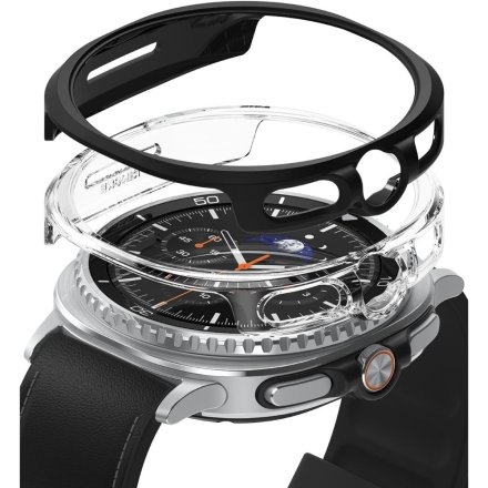 RINGKE SLIM 2-PACK GALAXY WATCH 8 CLASSIC (46 MM) CLEAR & MATTE BLACK