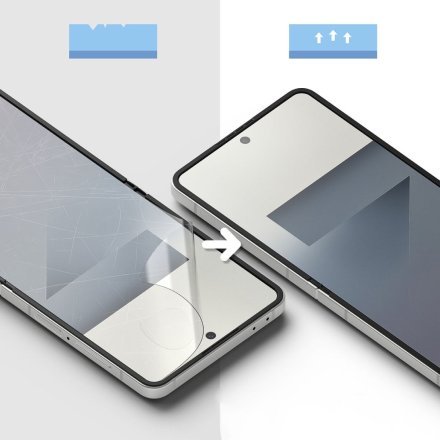 ZESTAW OCHRONNY RINGKE 3-IN-1 PROTECTOR 2-SET GALAXY Z FLIP 7 CLEAR