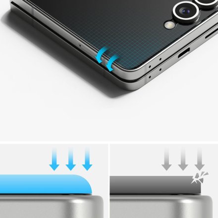ZESTAW OCHRONNY RINGKE 3-IN-1 PROTECTOR 2-SET GALAXY Z FLIP 7 CLEAR