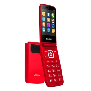 MOBIOLA GSM PHONE FOR SENIORS FLIP MB4600 4G red