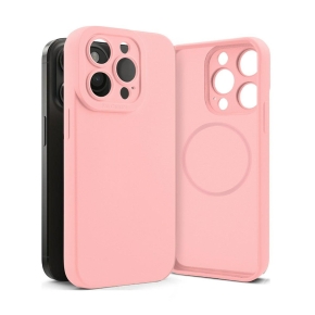 Etui SOFTY MAGSAFE für Apple iPhone 16 rosa