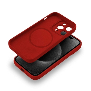 Etui SOFTY MAGSAFE für Apple iPhone 16 rot