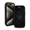 Etui HEARTS für Apple iPhone 16 schwarz