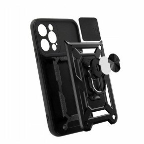 Etui SLIDE RING für Apple iPhone 16 schwarz