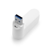 Adapter HUB USB/2xUSB 2.0 + 1xUSB 3.0 + 1xType C weiß