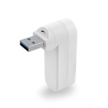 Adapter HUB USB/2xUSB 2.0 + 1xUSB 3.0 + 1xType C weiß