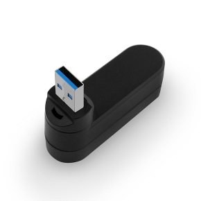 Adapter HUB REVERSE USB/3xUSB+1xType C black