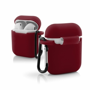 Headphone case for Apple AirPods I/II burgundy