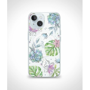 Etui MAGSAFE PRINT für Apple iPhone 15 PRO tropical