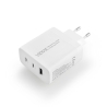 Travel charger VIDVIE PLE262 3A 65W GaN 1xUSB+2xType-C+Type-C/Type-C cable white