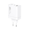 Ładowarka sieciowa VIDVIE PLE262 1xUSB + 2xType-C + kabel Type-C/Type-C 3A 65W GaN biały