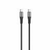 Kabel VIDVIE CB4038 Typ C/Typ C 60W, 1m schwarz