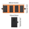 Solarpanel A01 6W 1xUSB schwarz-orange
