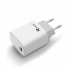 Ładowarka sieciowa REVERSE U58 1xType C + kabel Type C/iPhone 3A, 20W, Power Delivery biały