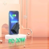 Travel charger VIDVIE PLE248 3A PD 20W USB+Type-C+cable USB/Type-C black