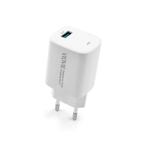 Travel charger VIDVIE PLE249 3A QC 3,0 18W USB+cable USB/Micro white