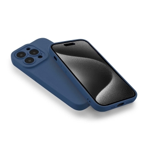 SOFTY Case for Samsung A14 5G Navy Blue