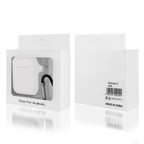 etui do apple airpods i ii bialy