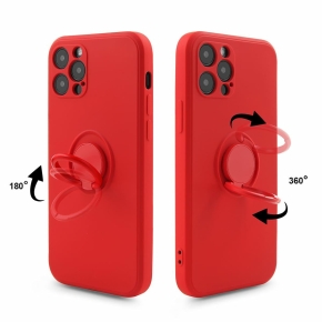 FINGER RING Case for Apple iPhone 12 PRO red