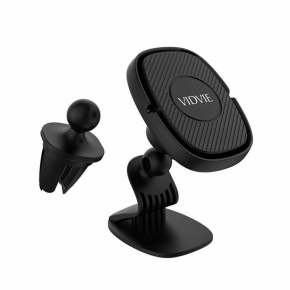 VIDVIE HC1511 Magnetic Car Mount for Grille and Dashboard Black