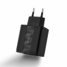 Travel charger VIDVIE PLE231 3.4A 3xUSB+cabel USB/Micro black