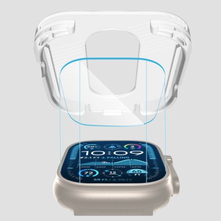 SZKŁO HARTOWANE TECH-PROTECT EASY SET+ 2-PACK APPLE WATCH ULTRA 1 / 2 (49 MM) CLEAR