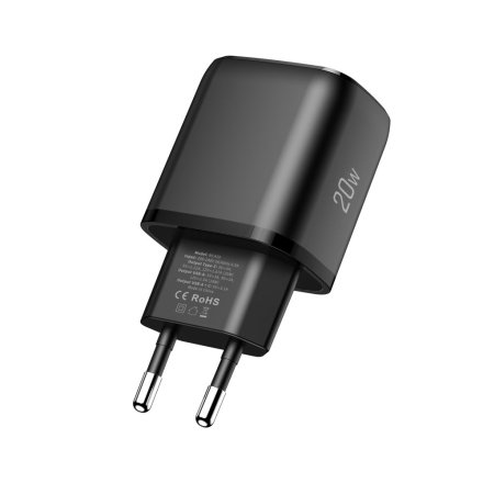 TECH-PROTECT NCA20 2-PORT NETWORK CHARGER PD 20W / QC3.0 BLACK